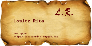 Lositz Rita névjegykártya